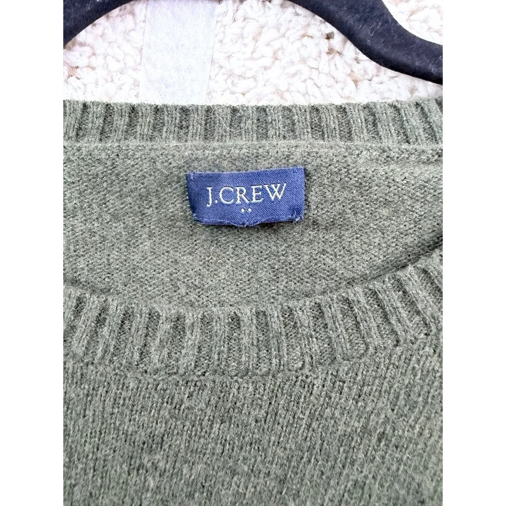 J. Crew Olive Green Crewneck Sweater - Men's